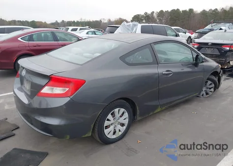 2012 Honda Civic Lx from USA, damaged, VIN 2HGFG3B57CH563757